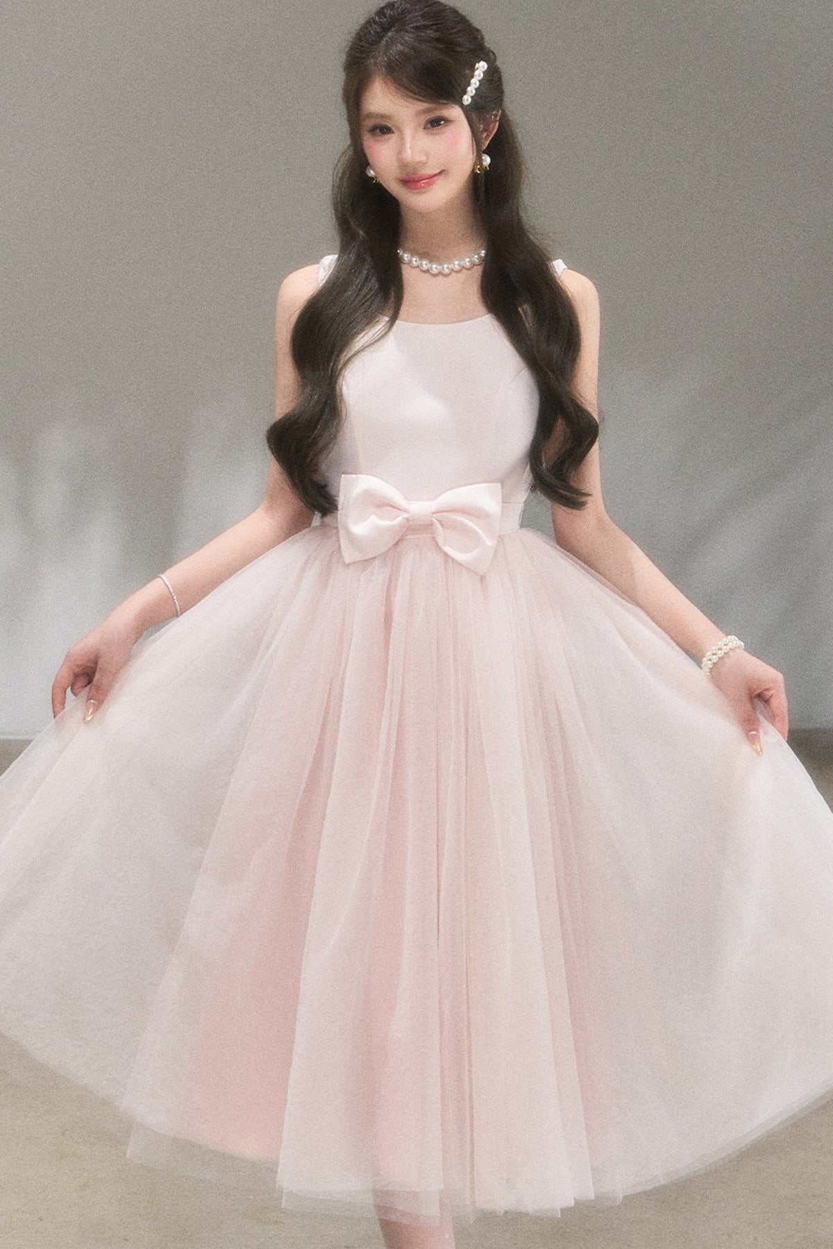 Mondlicht-Netzstoff-Ballettkleid