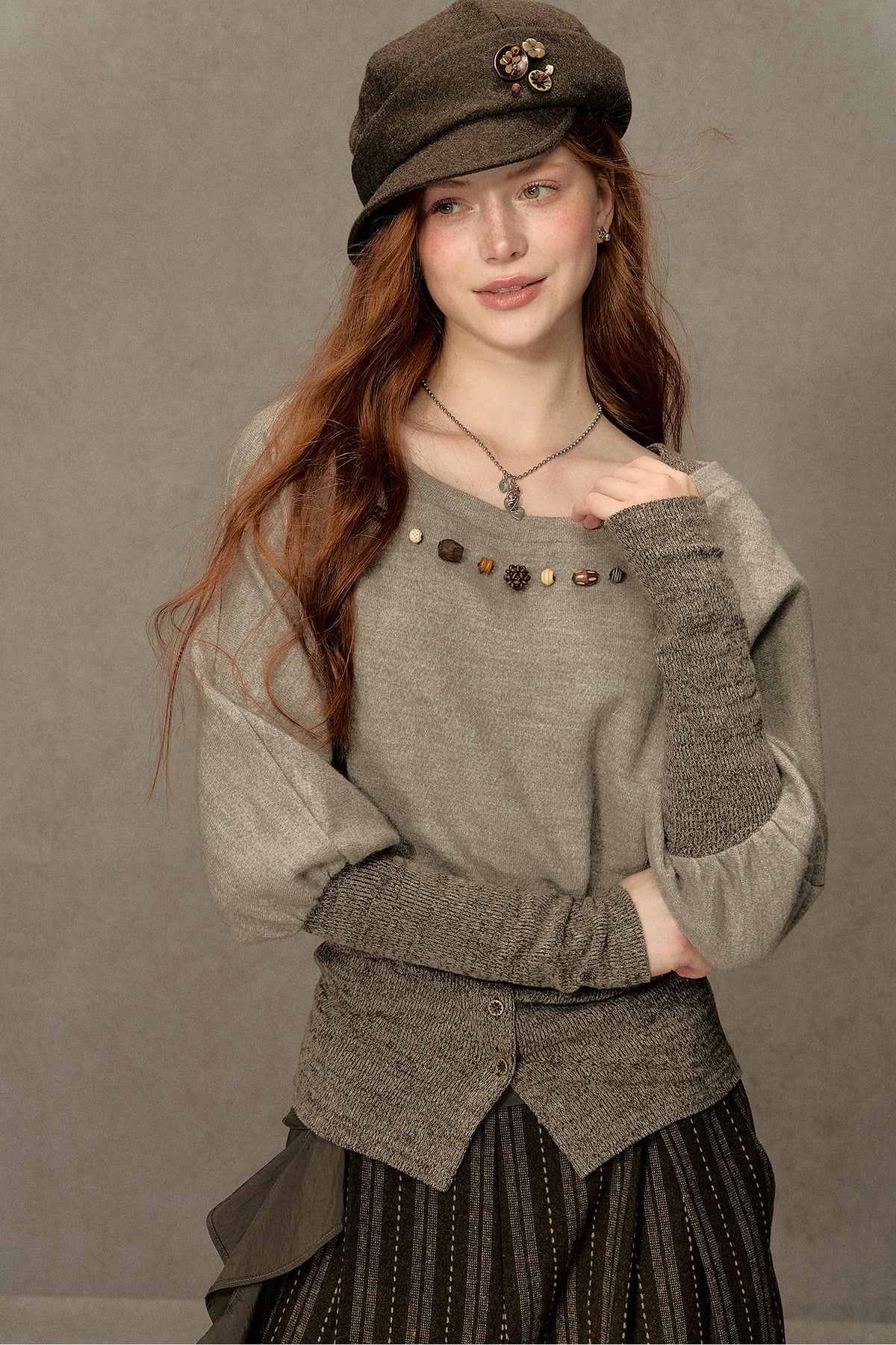Hazelnut Lantern Pullover Sweatshirt