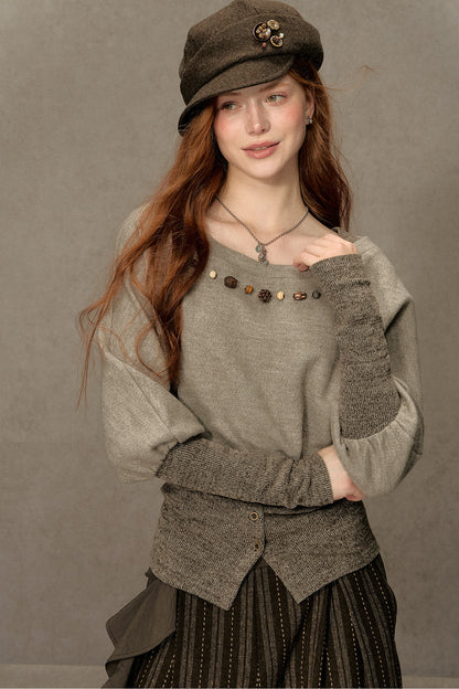Hazelnut Lantern Pullover Sweatshirt