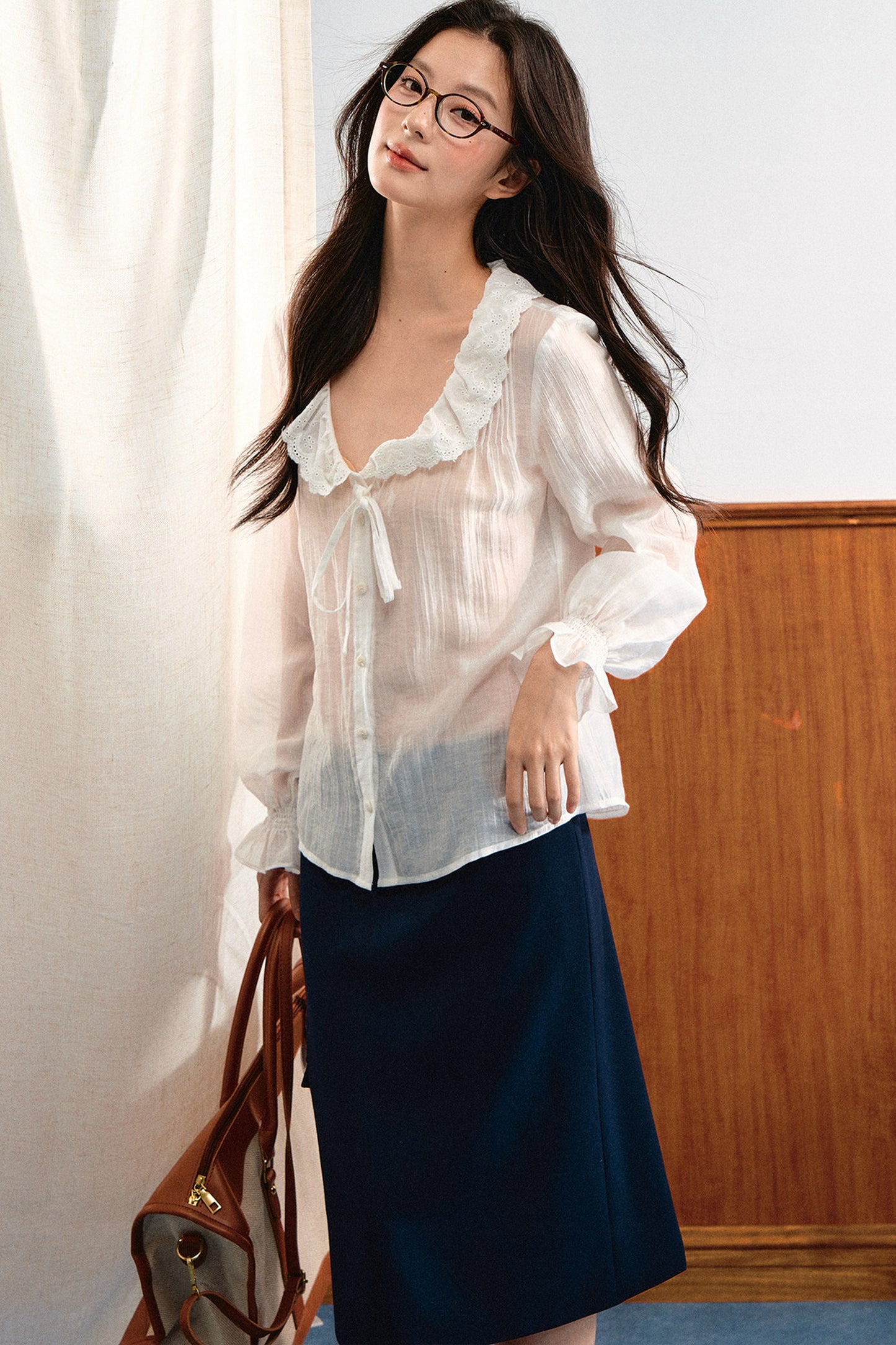 Chiffon Ruffled Blouse