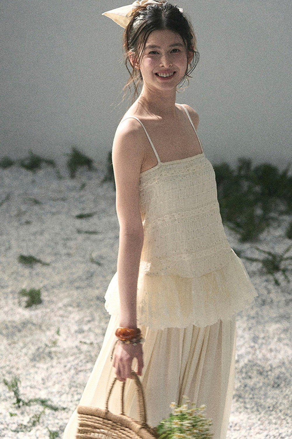 French Lace Summer Top and Pants Set