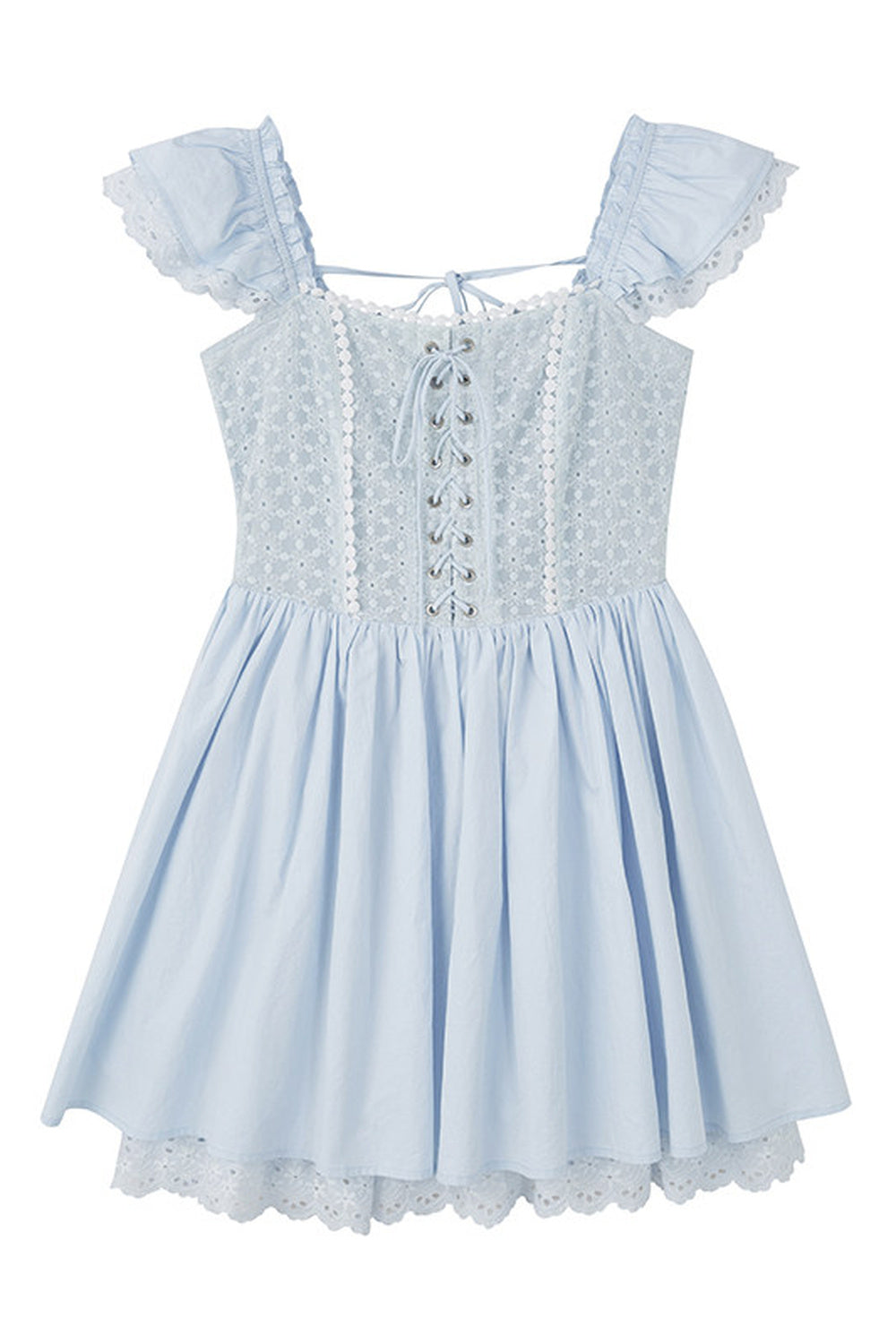 Jacquard Lace Patchwork Dress