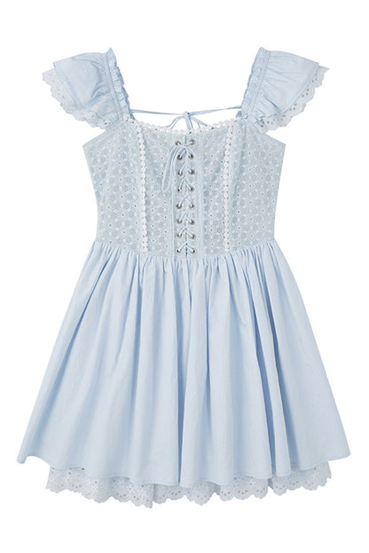 Jacquard Lace Patchwork Dress