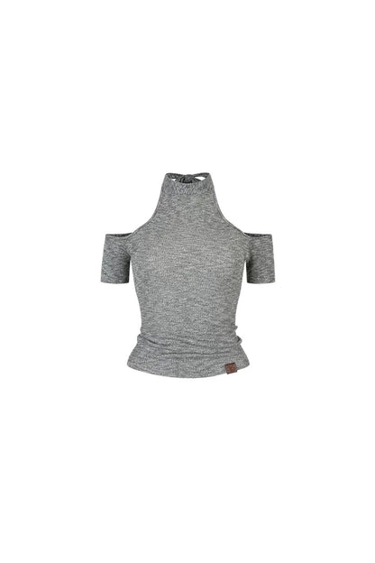 gilet en maille réversible à lacets