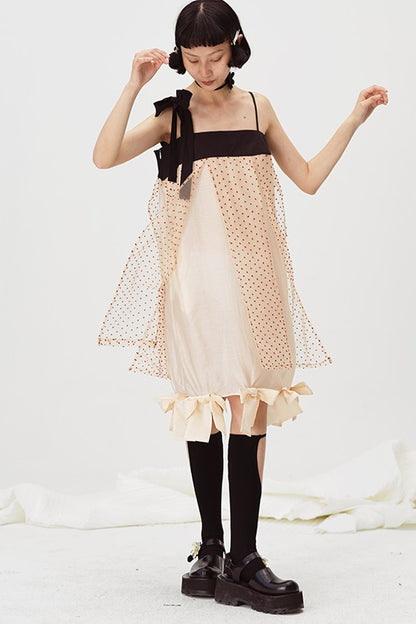 Fragmented Bowknot Strap Dress