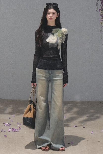 Two-Way Long-Sleeved Knit Base Layer Pullover