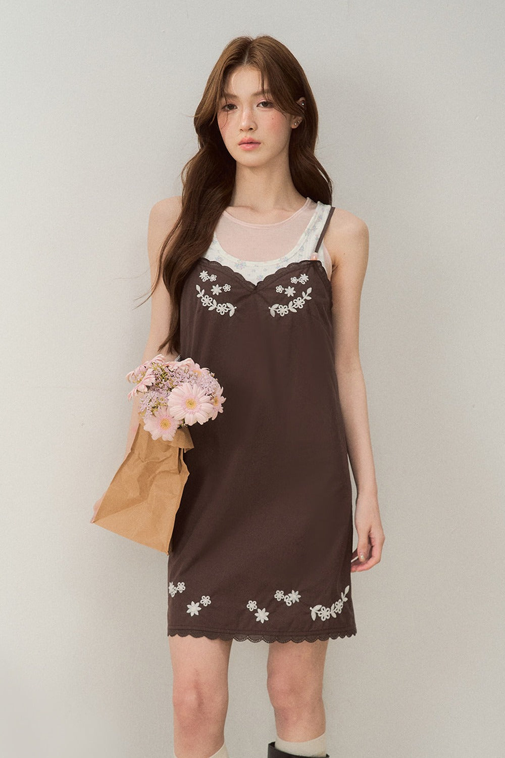 Amber Oak Suspender Dress