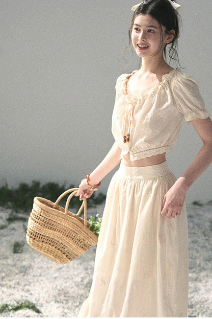Mature Garden Summer Skirt Set-Up