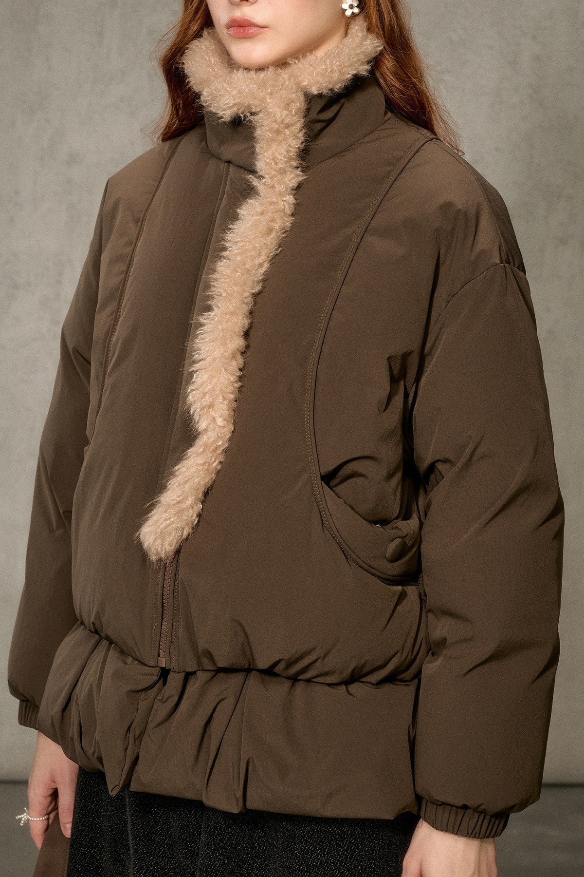 Thickened Large Fur Collar Jacket