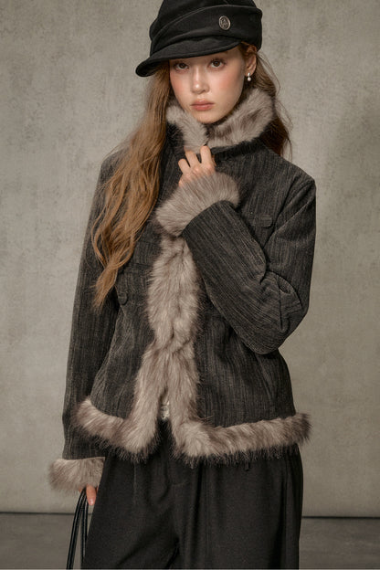 Napoleon Collar Down Jacket