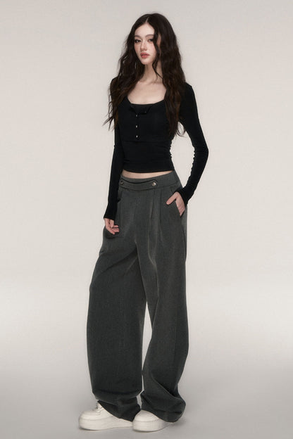 Napoleon Style Straight Leg Trousers