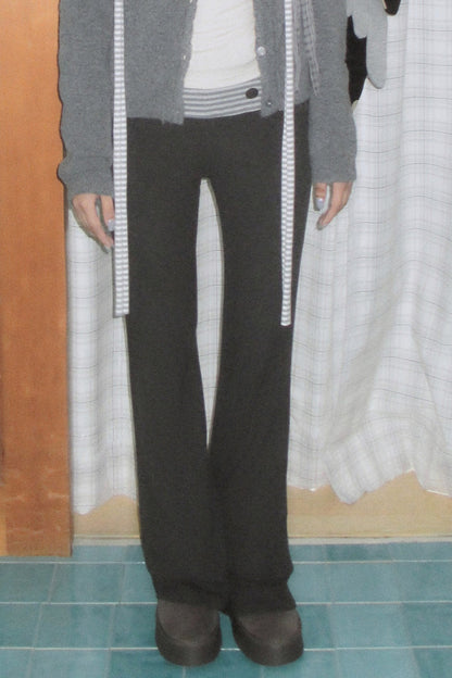 High-Waisted Striped Flared Pants