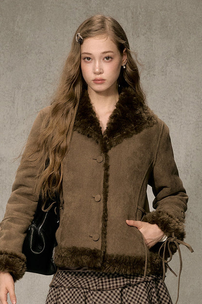Reversible Suede Lamb Wool Jacket
