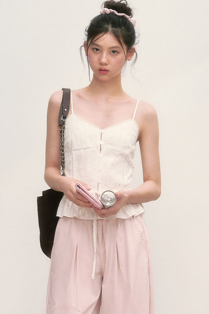 Floral Lace Camisole Top Set-Up