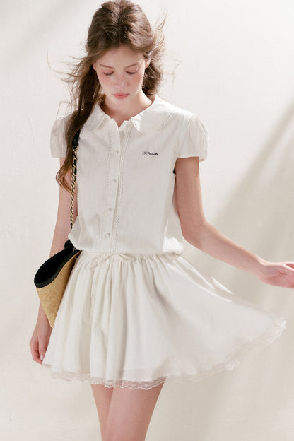 Cotton Lace Patchwork Dress