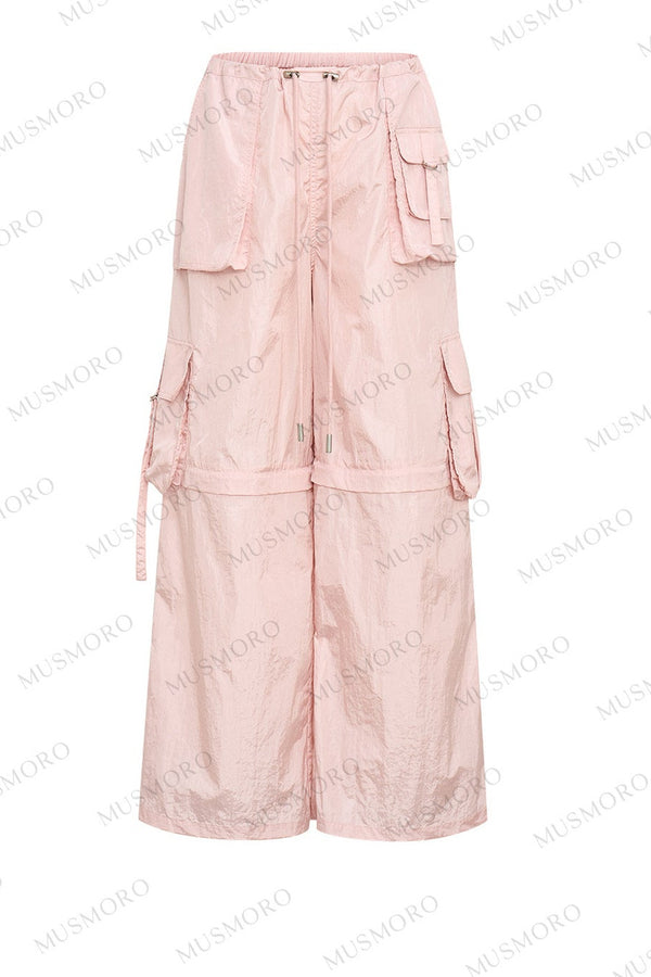 Wide-Leg Cargo Pants