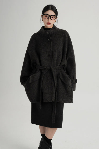 Mid-Length Double-Sided Wool Coat