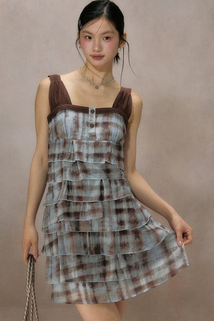 Mountain Ripple Suspender Dress