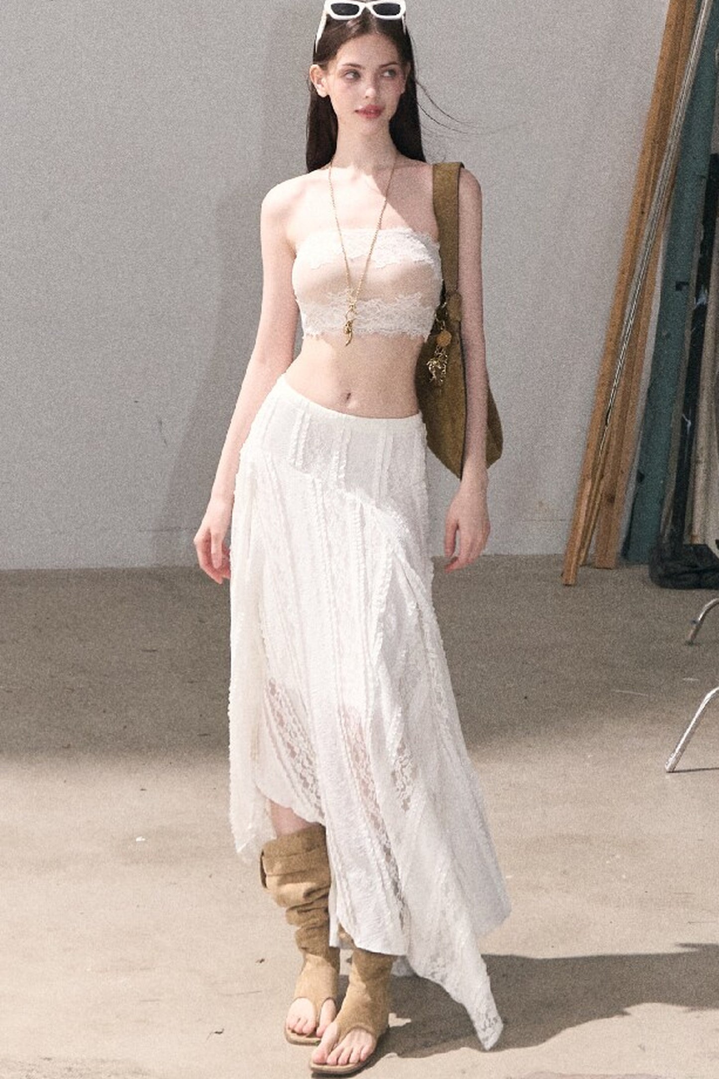 Uncut Time Draped Skirt