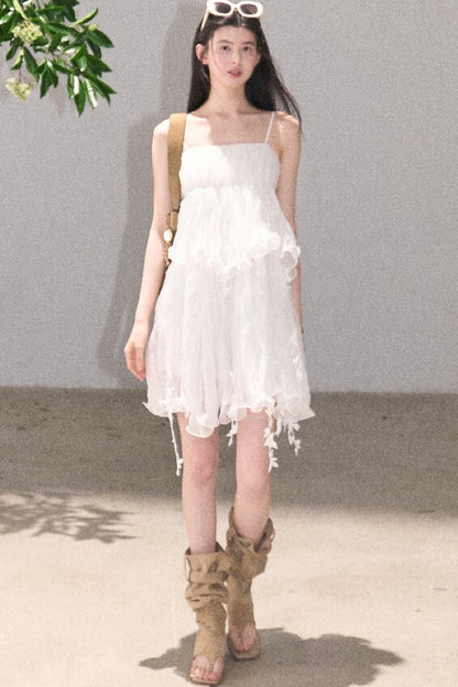 Mint Lace Spaghetti Strap Dress