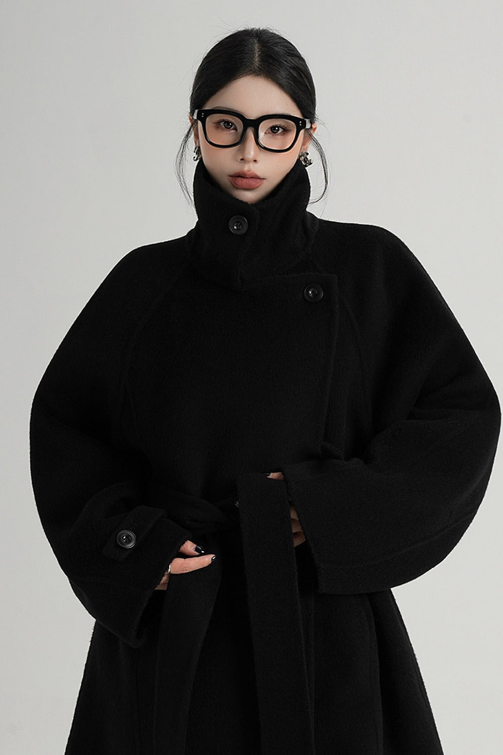 Mid-Length Double-Sided Wool Coat