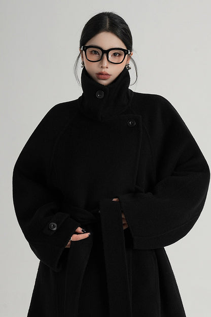 Mid-Length Double-Sided Wool Coat