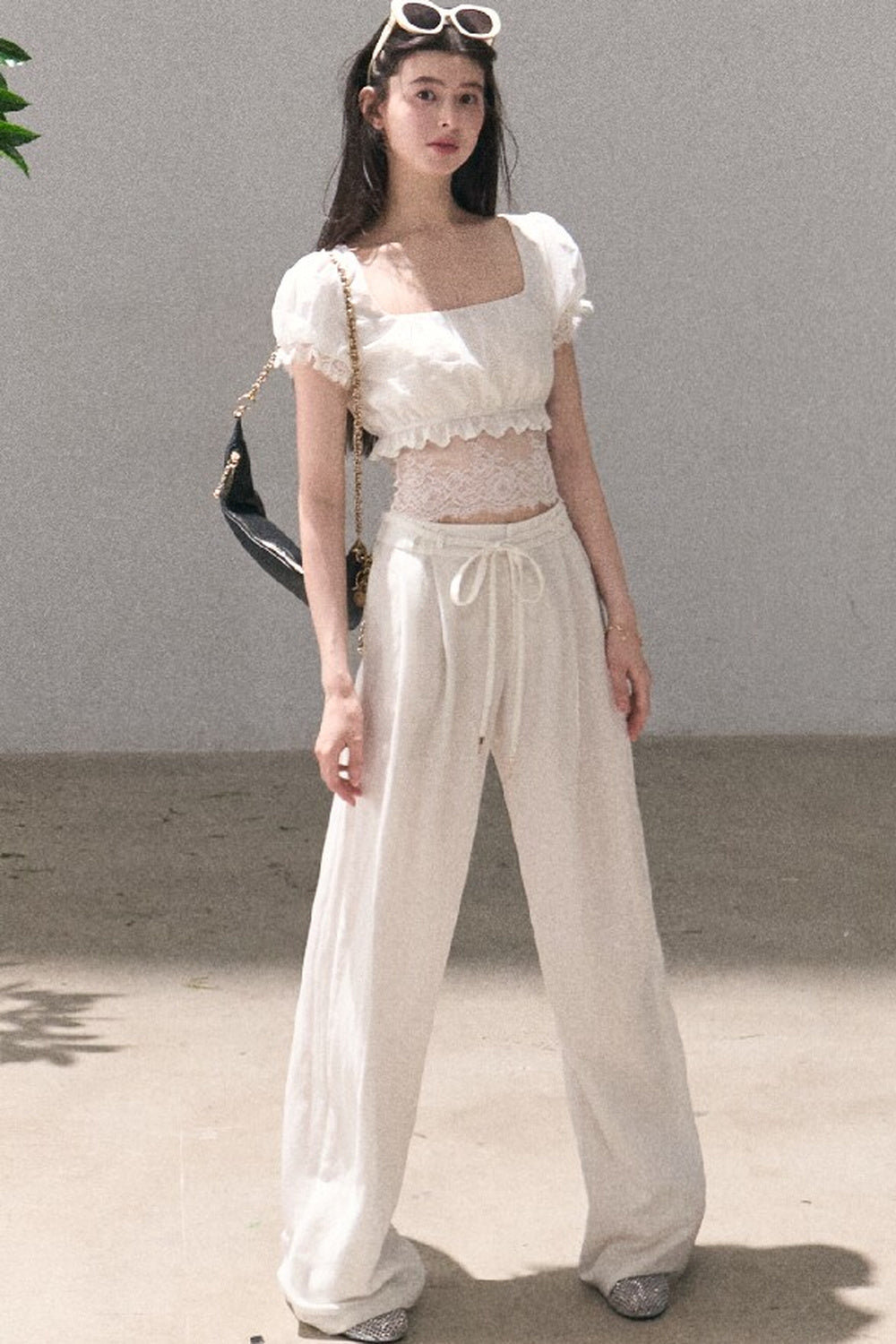 Gardenia Lace Puff Blouse