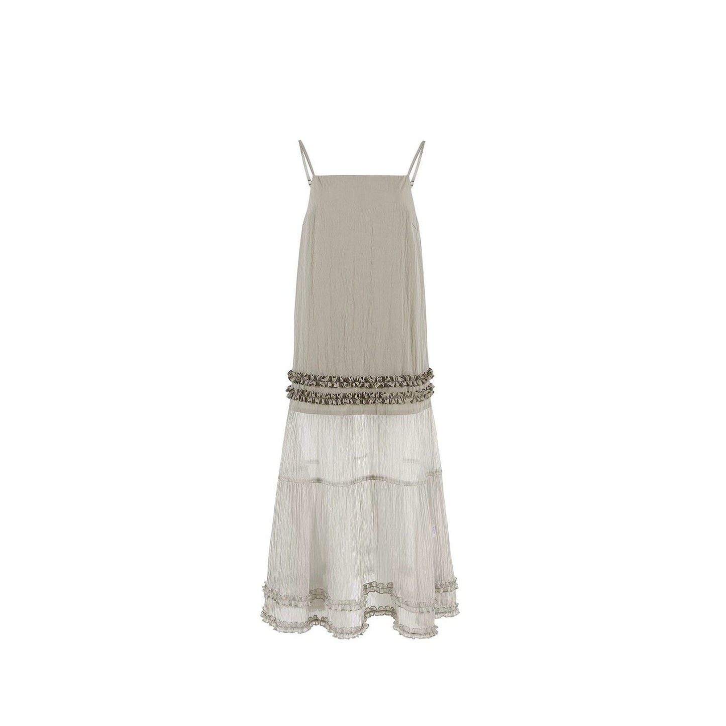Romantic Ruffled Strap Dress