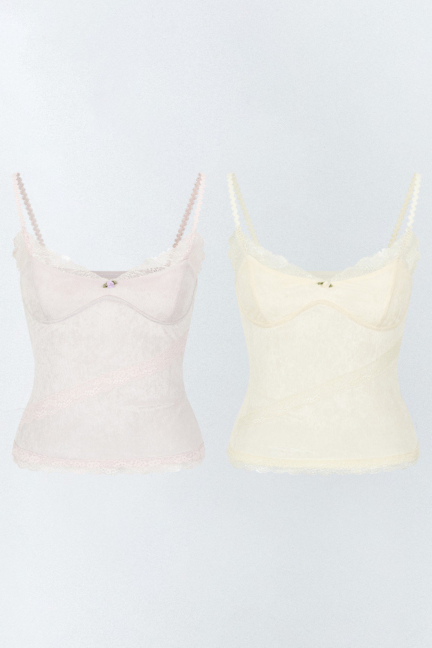 Lace Patchwork Velvet Camisole