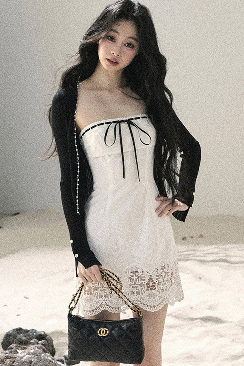 French Style Lace Bodycon Dress