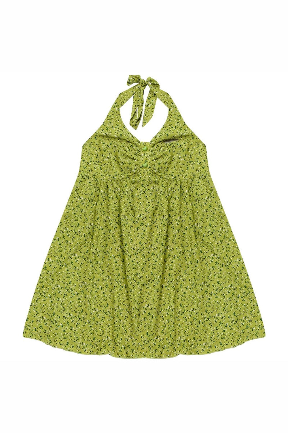 Summer Green Floral Halter Top