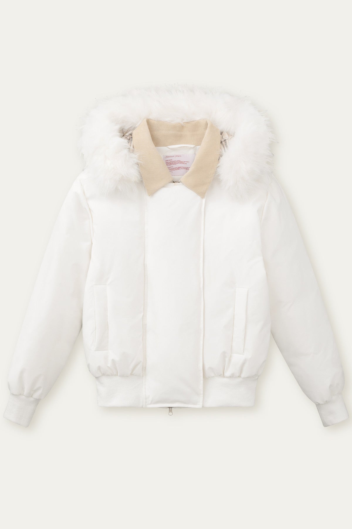 White Duck down Short Winter down Jacket