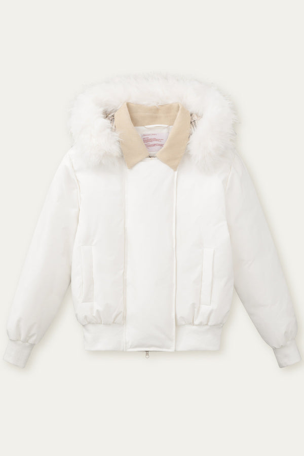 White Duck down Short Winter down Jacket