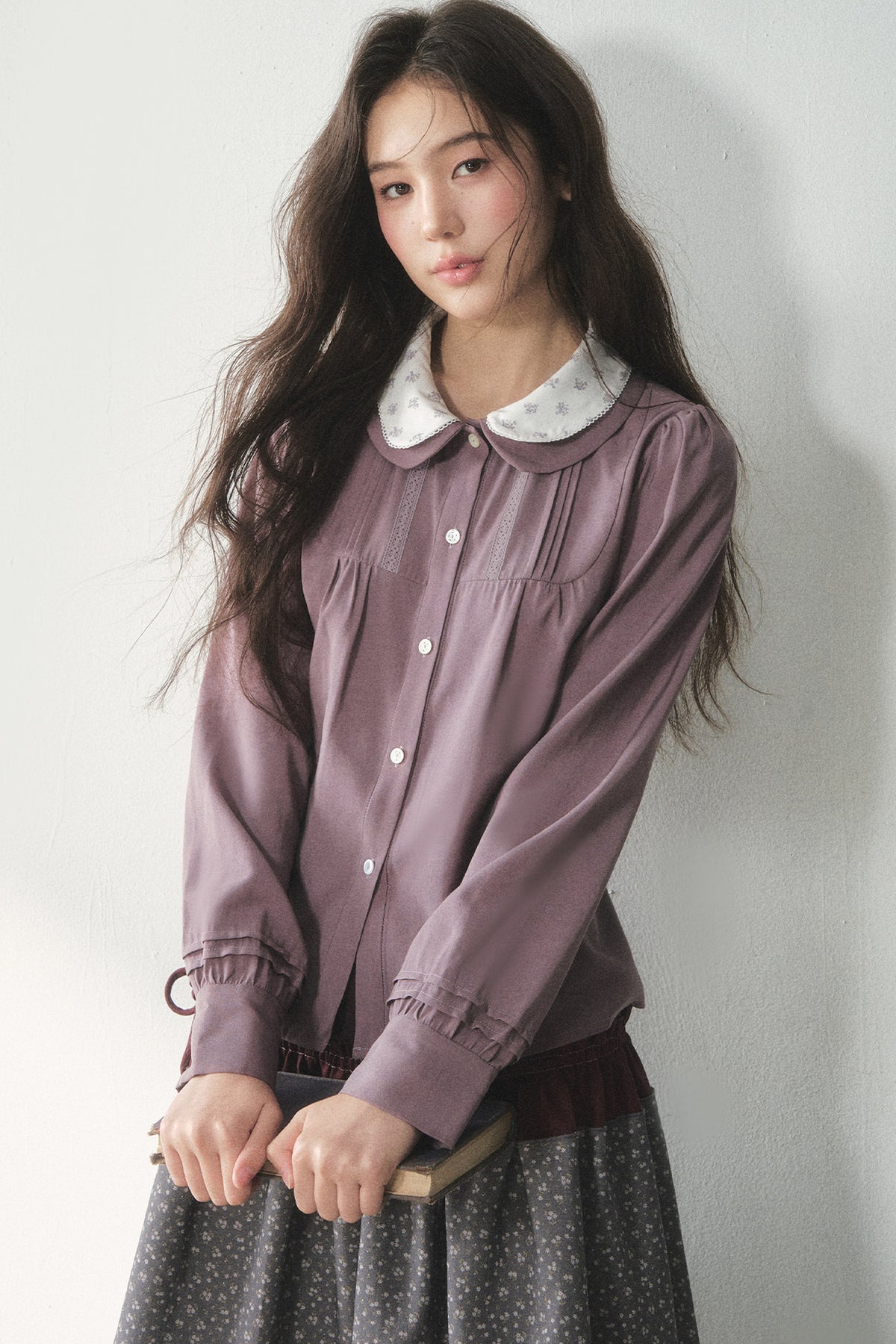 Lyocell Doll Collar Blouse