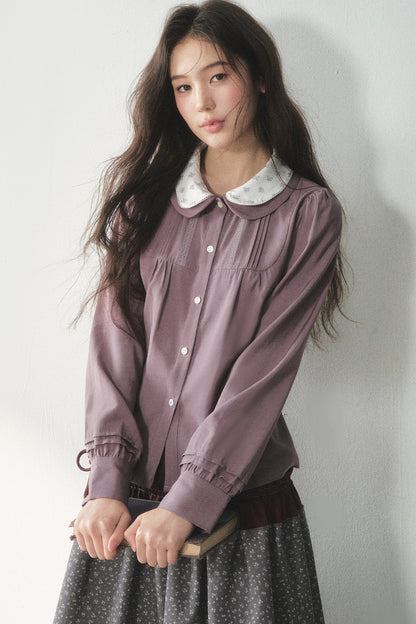 Lyocell Doll Collar Blouse