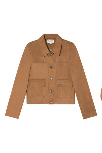 Faux Suede Brown Jacket