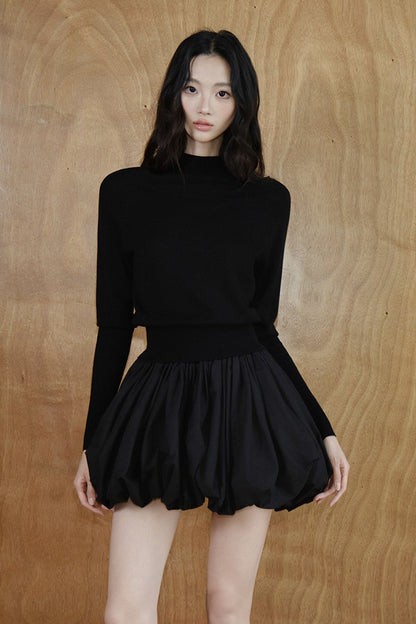 Cotton Floral A-Line Skirt