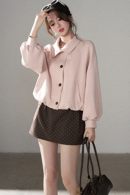 Short Two-Way Floral Jacket