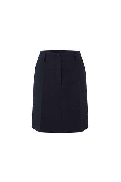 High-Waisted Pleated A-Line Skirt