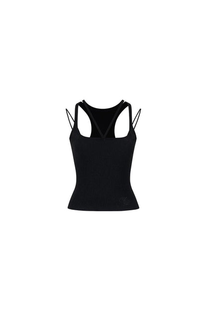Camisola de punto con múltiples tirantes