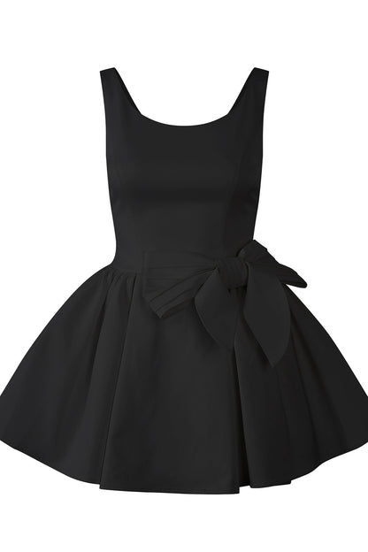 Elegant Bow A-Line Dress