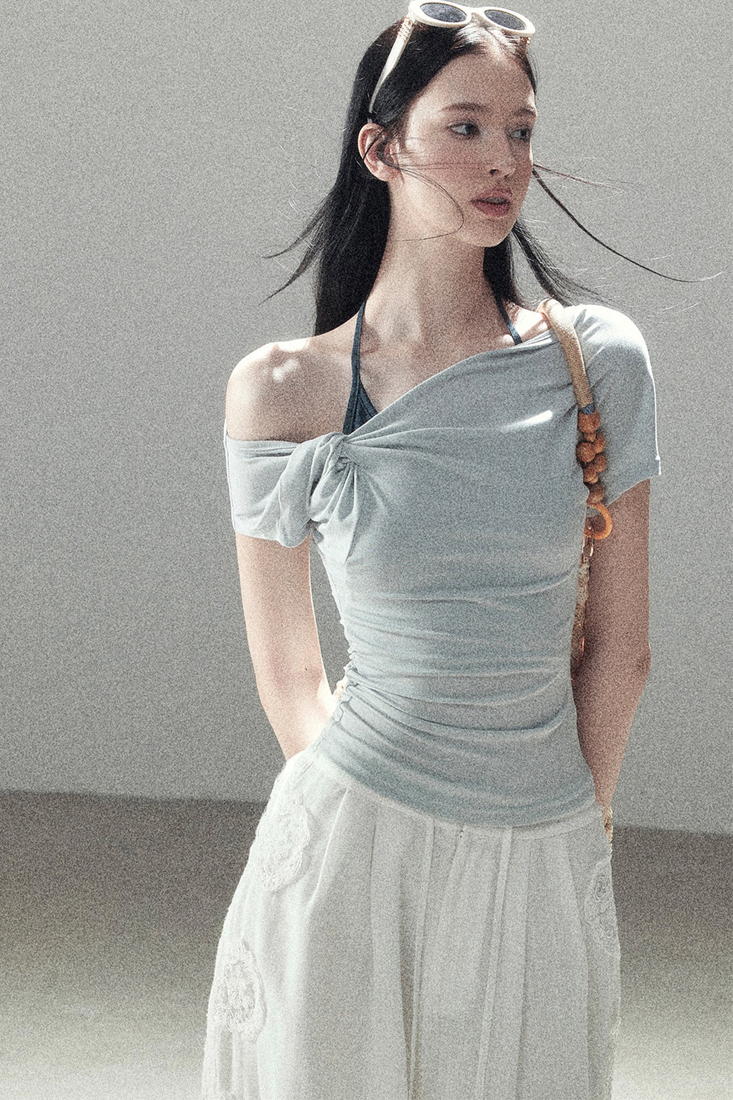 Asymmetrical Off-Shoulder Top
