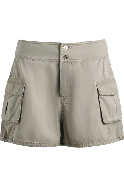 Gewaschene kurze Cargo-Jeanshose