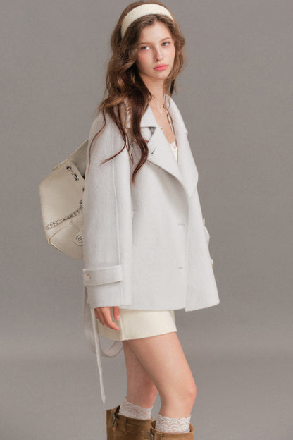 Oversized Double-Faced Wool Coat