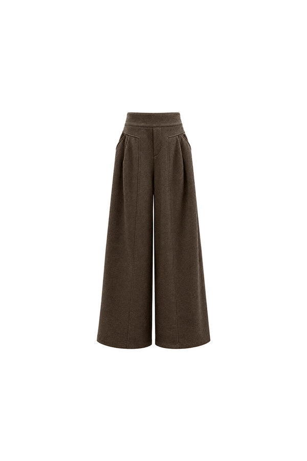 White Shearling Jacket and Pants Set-Up