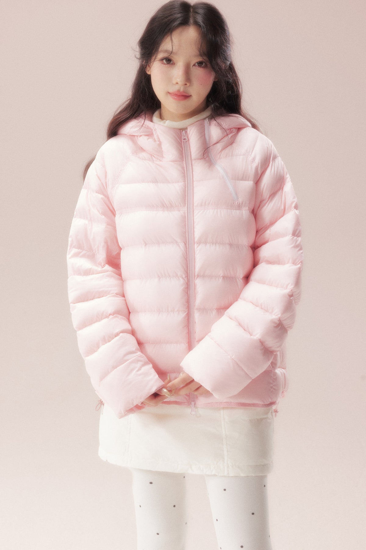 Silhouette Zipper Down Jacket