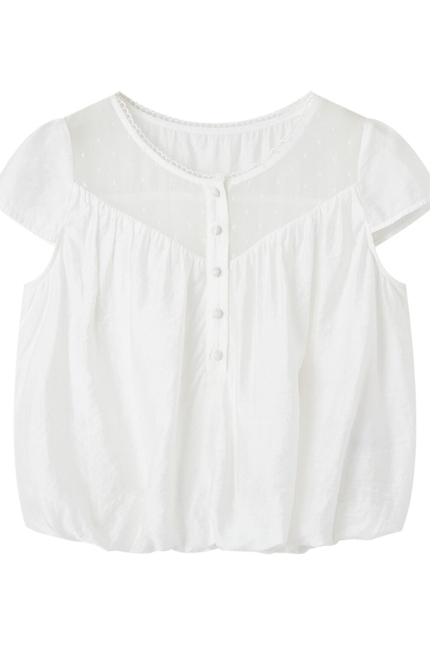Round Neck Puffy Top