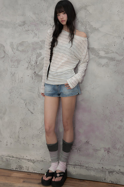 Retro Denim Hot Pants