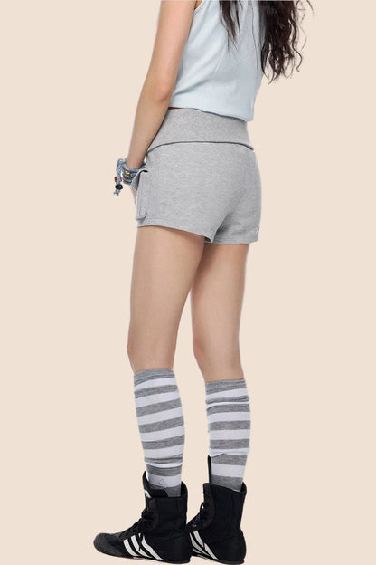 Vintage Elastic Sports Shorts