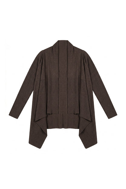 Ensemble 3 pièces en maille irrégulière avec cardigan et jupe
